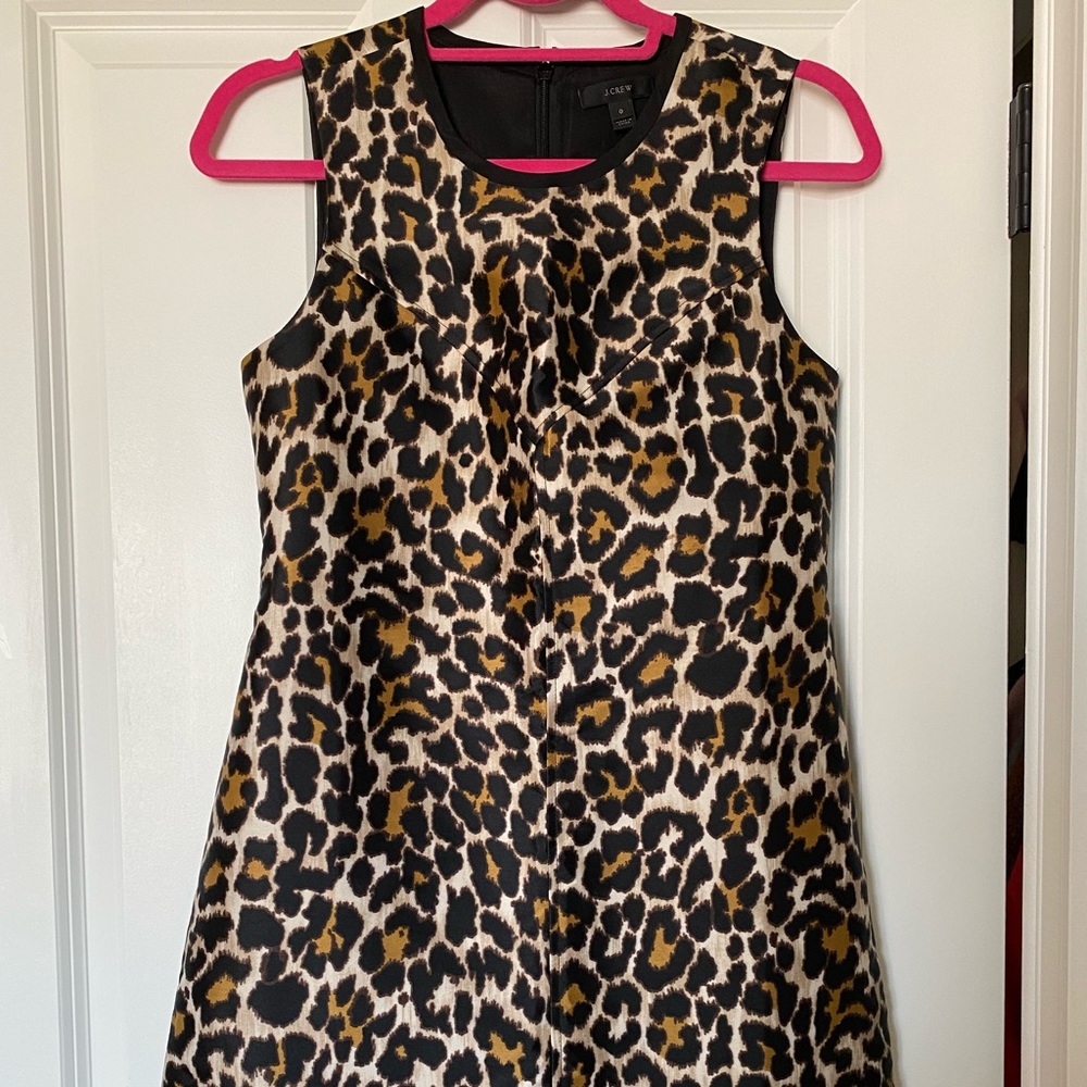 J. Crew Animal Print Work Dress